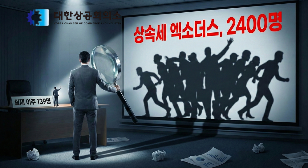 [데스크 칼럼] 부자 엑소더스?⸱⸱⸱대한상공회의소의 '자기기인(自欺欺人)'