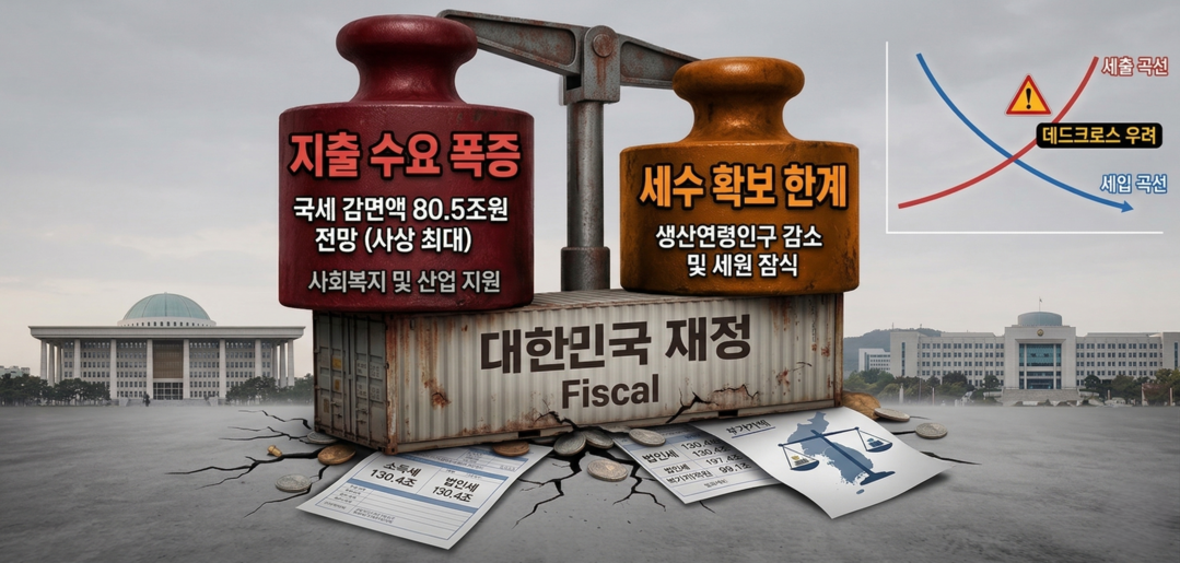 [심층기획: 2026 대한민국 재정] ㊤ 80조 넘어서는 국세감면⸱⸱⸱흔들리는 세입 기반
