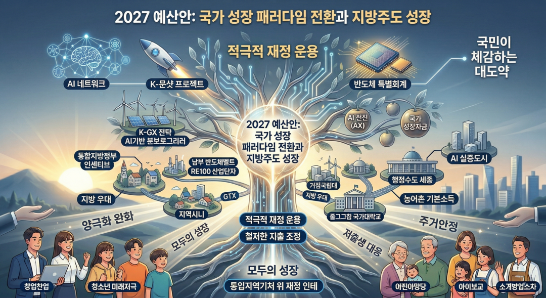 [2027 정부 예산안 심층분석] ㊤ '이재명 정부' 색채 입힌 첫 예산⸱⸱⸱성장 패러다임의 근본적 전환