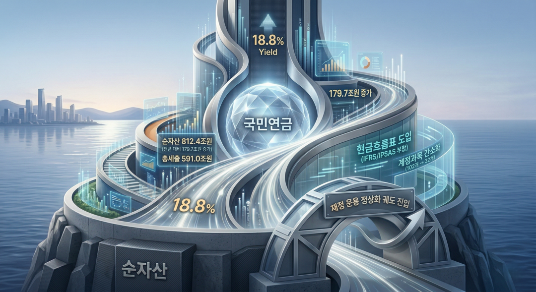 [2025 국가결산 분석] ㊤ 총세입 597.9조, 세수 회복과 국민연금 수익률 호조⸱⸱⸱순자산 800조 돌파