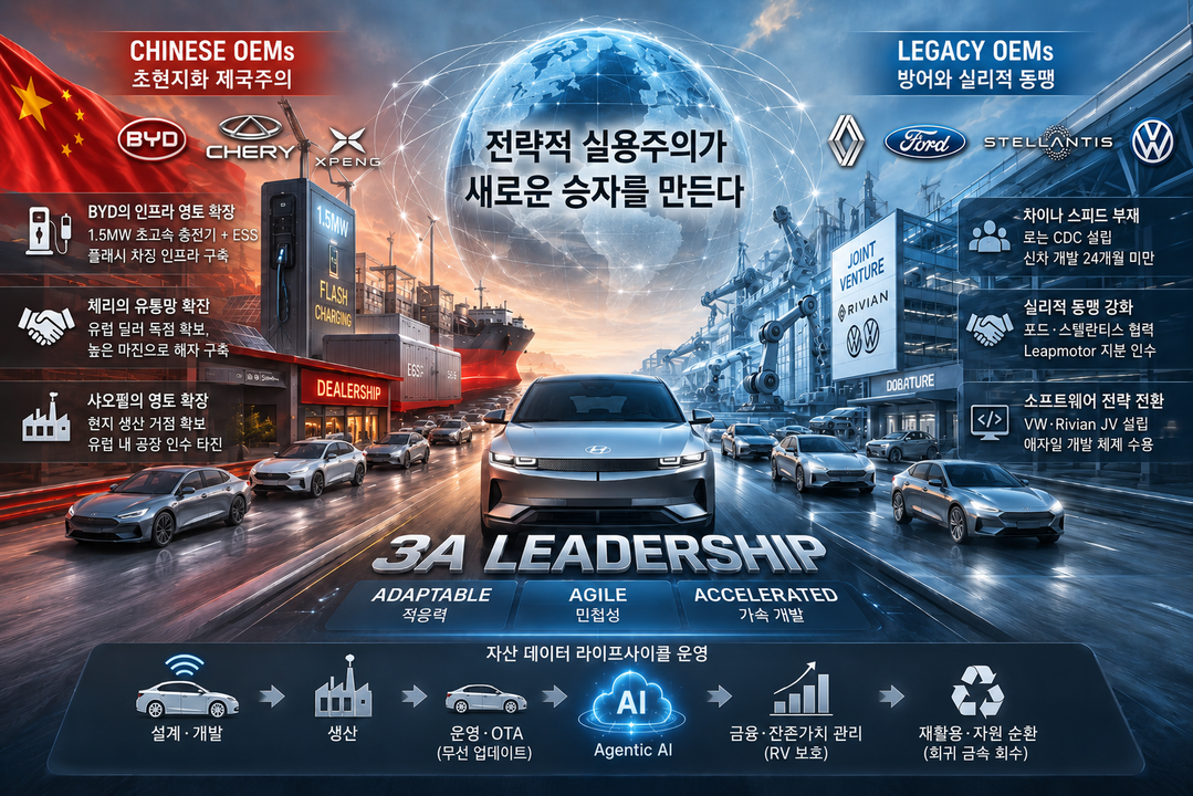 [분석] 글로벌 모빌리티 업계 '전략적 실용주의' 대전환···현대차 생존 방정식은?