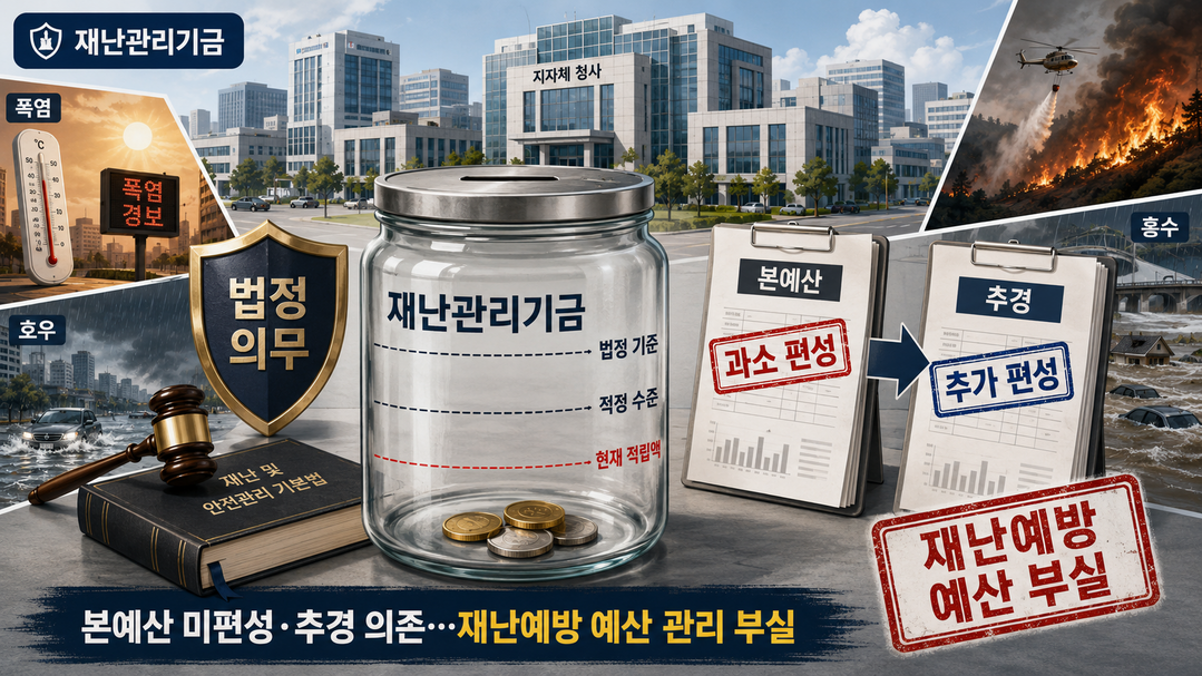 [심층분석] 지자체 재난관리기금 본예산 편성 실태···안전 예산도 '관행적 후순위'