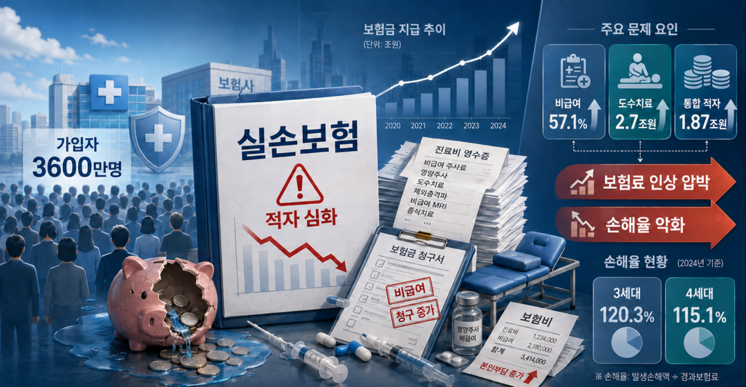 [이슈] 비급여 늪에 빠진 실손보험···1.8조 적자 이면의 과잉의료 실태