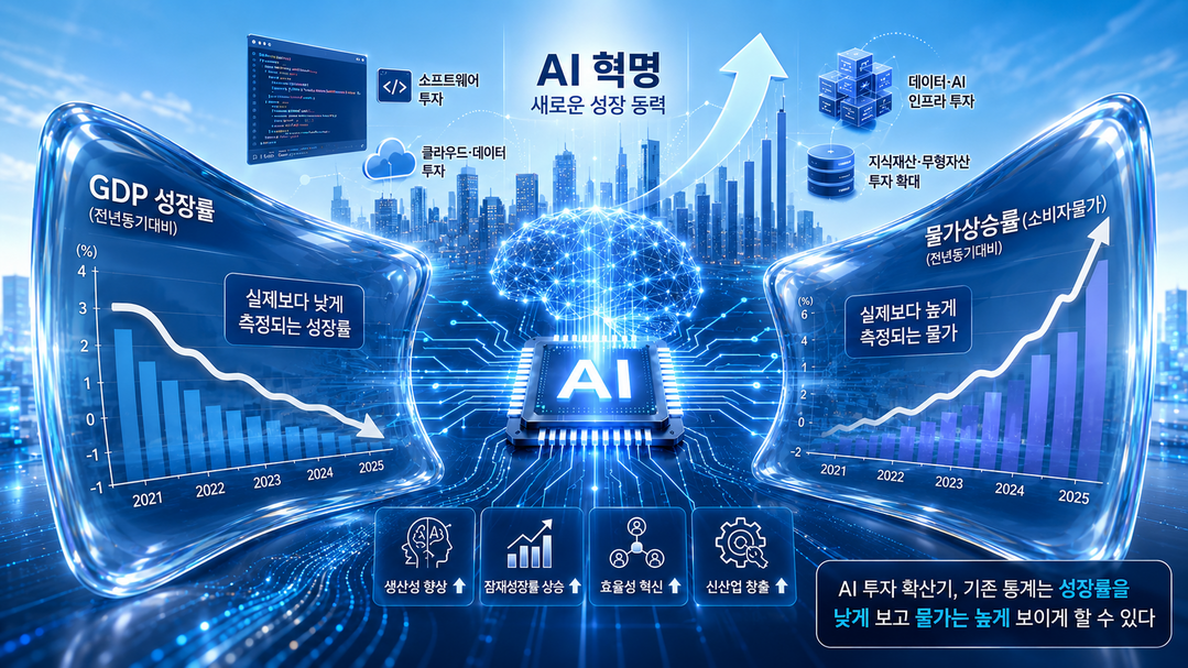 AI 혁명기가 왜곡한 경제지표···성장률은 '낮게' 물가는 '높게' 책정