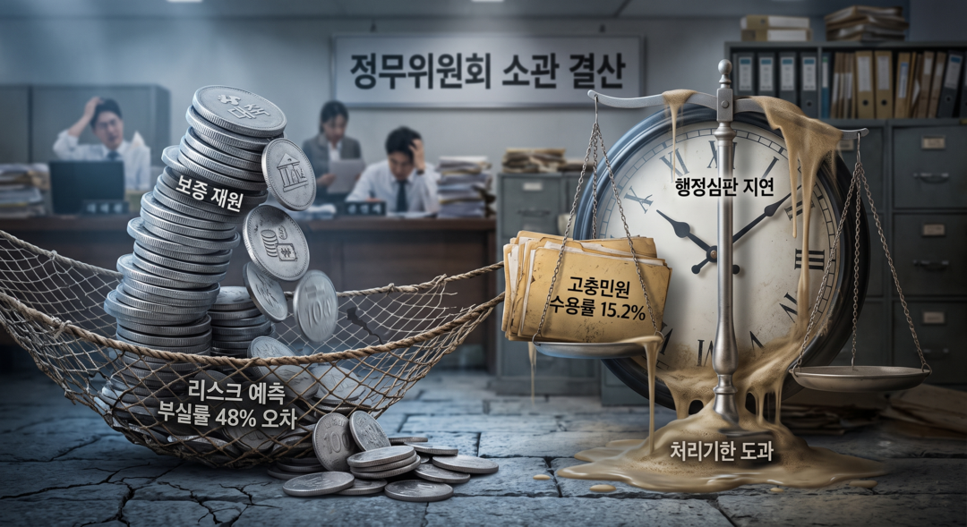 [정부부처 2025년 결산분석 8부작] ② 정무부처, 금융보증 부실 예측 오차와 행정 심판 장기화···사후관리 사각지대 드러나