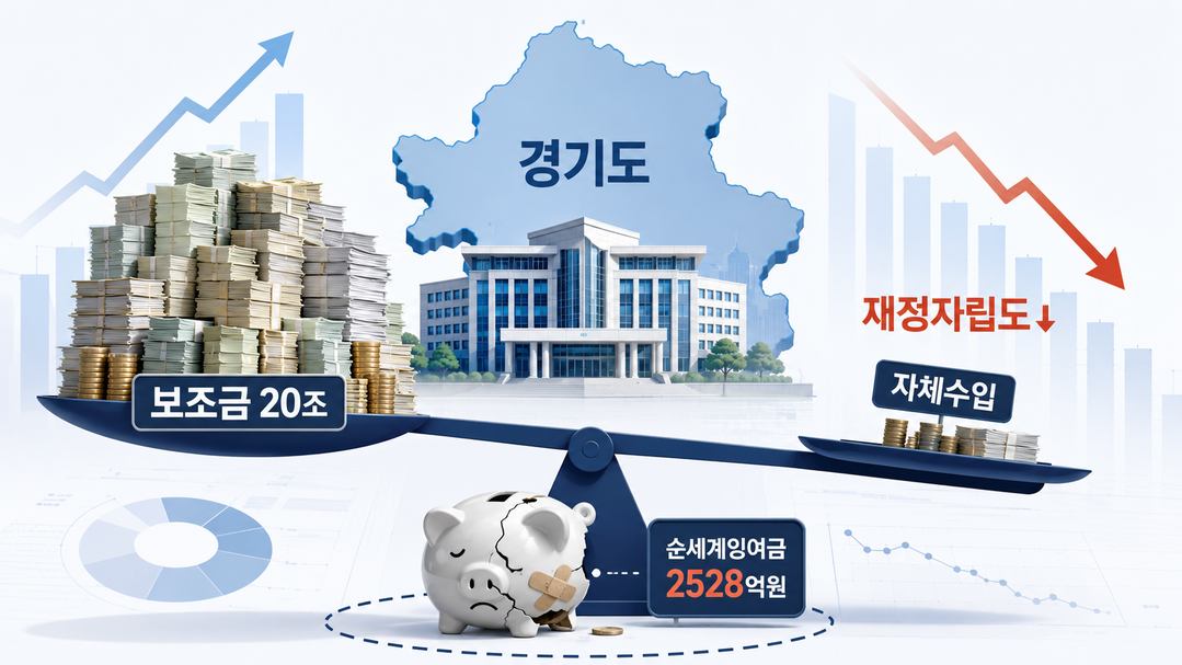 [경기도 2025 결산분석] ㊤ '보조금 20조'가 키운 반쪽 확장···재정자립도 10년 만의 최저