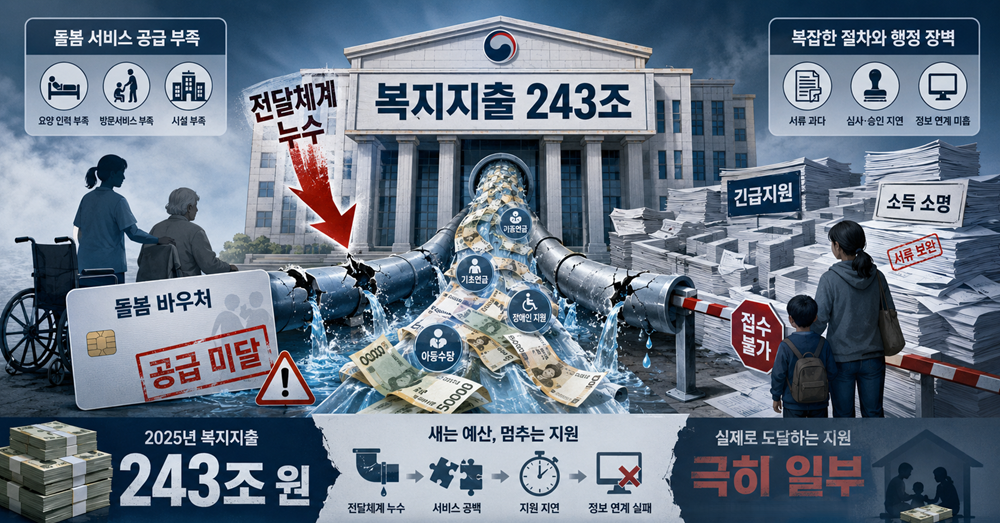 [정부부처 2025년 결산분석 8부작] ⑦[보건복지부·성평등가족부] 복지기금 지출 243조원 돌파···최중증 돌봄 서비스 공급 불일치