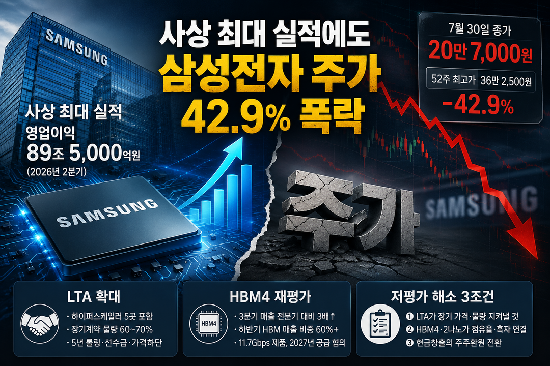 [삼성전자 실적 분석] 89조원 벌고도 주가 20만원대···주가가 실적을 못 따라가는 이유